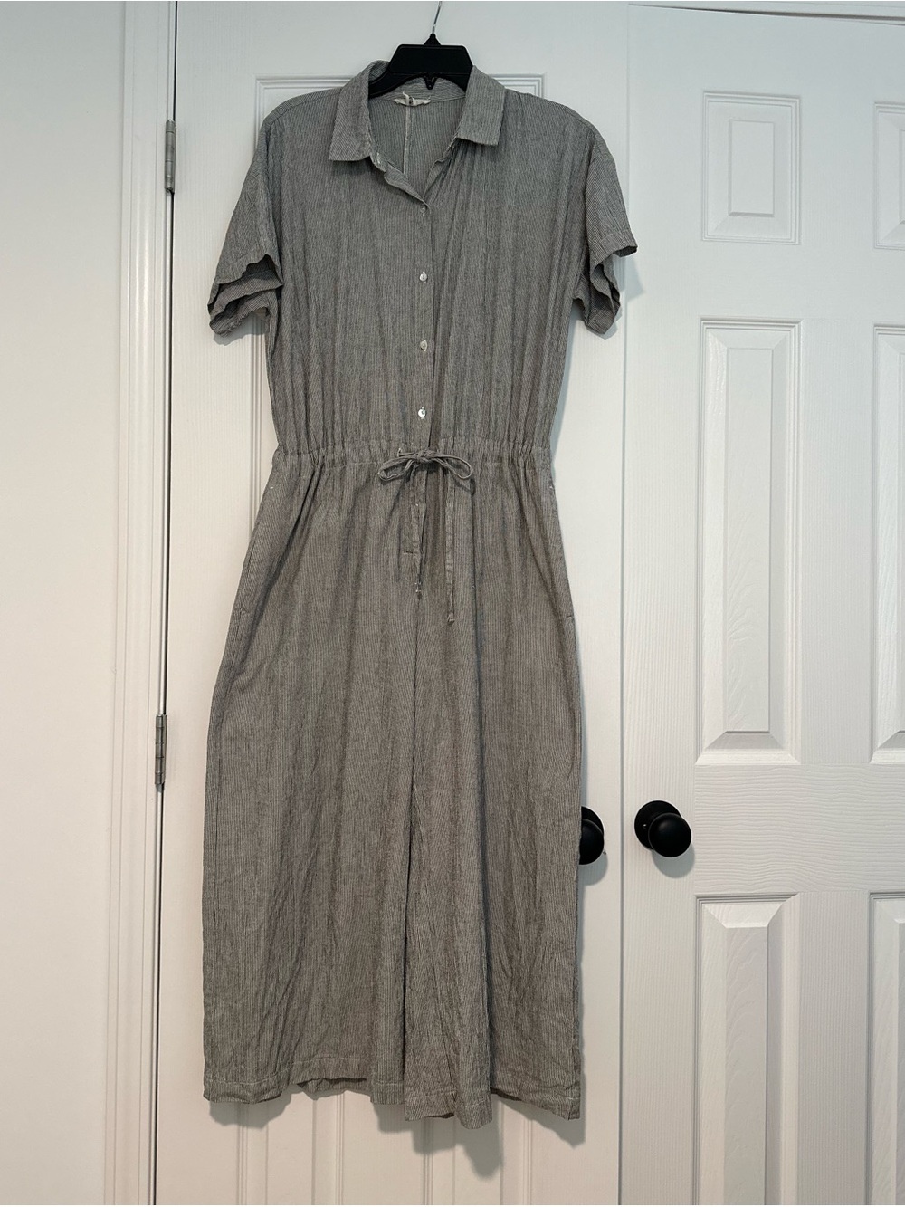 Eileen Fisher Button-Front romper - Picture 3 of 13